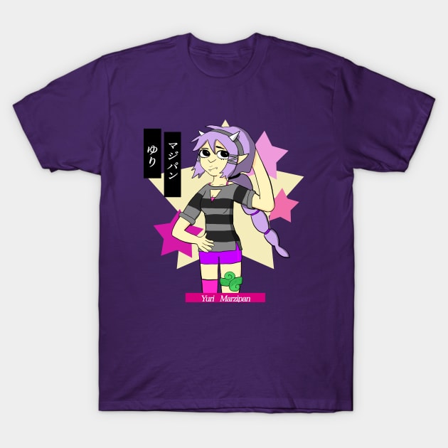 Yuri Marzipan the Oni - Cute Preppy (pastel goth palette) T-Shirt by VixenwithStripes